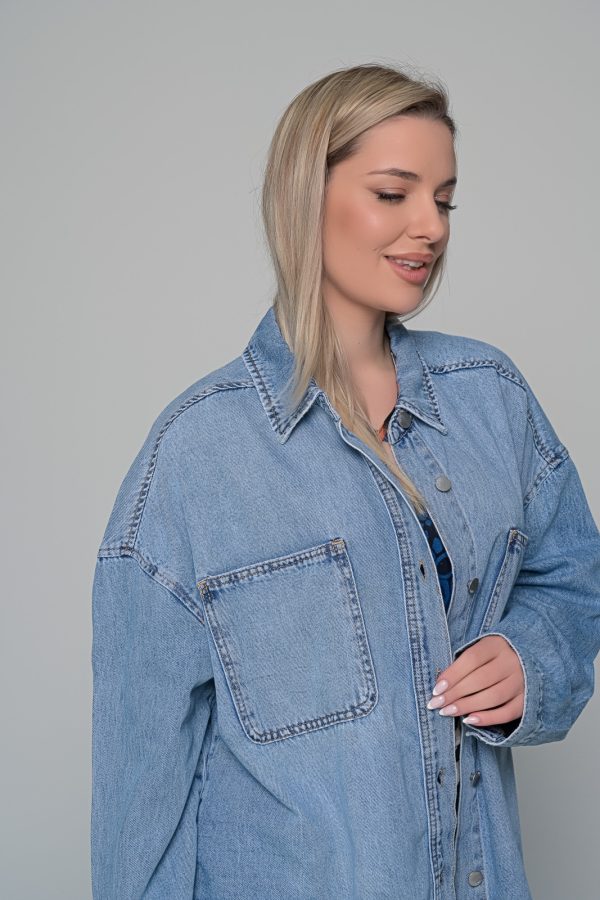 JACKET JEAN ΠΟΥΚΑΜΙΣΟ - Image 2