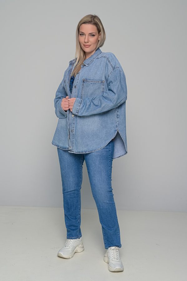 JACKET JEAN ΠΟΥΚΑΜΙΣΟ - Image 4