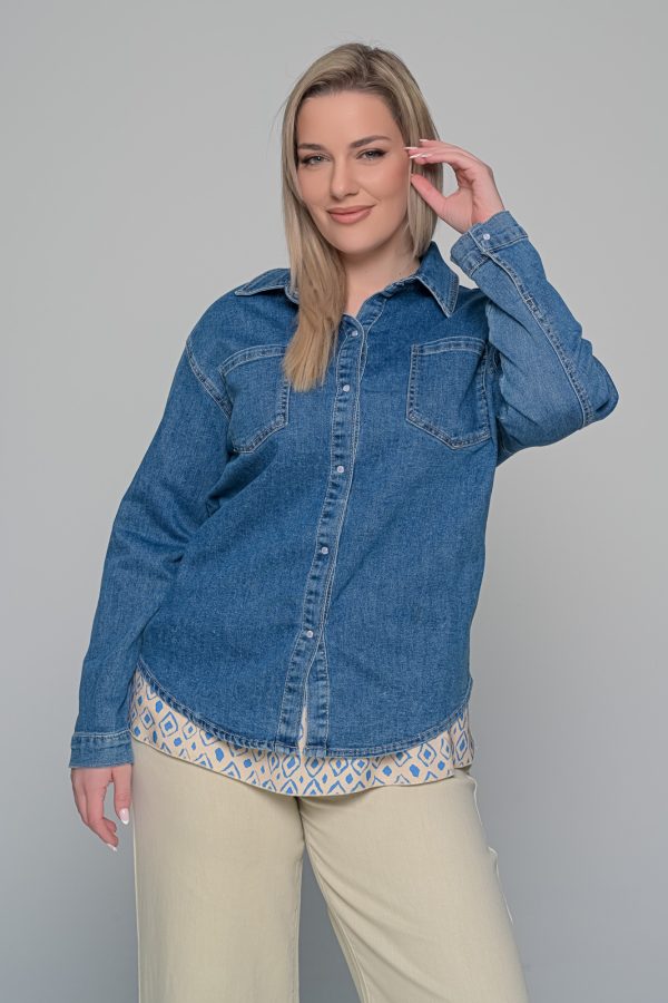 JACKET JEAN ΠΟΥΚΑΜΙΣΟ